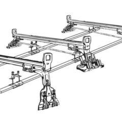 BARRE DE TOIT HARTOP KIT 3 BARRES ACIER pour toyota LJ/KZ/BJ73/74