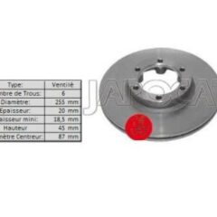 DISQUE DE FREIN AVANT