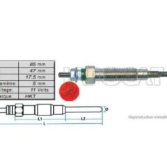 BOUGIE DE PRECHAUFFAGE 11 VOLTS