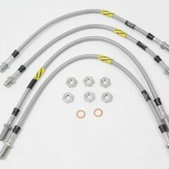 KIT 4 FLEXIBLES DE FREIN DEF 90/110 99-2004 +40MM