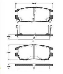 PLAQUETTES DE FREIN ARRIERE