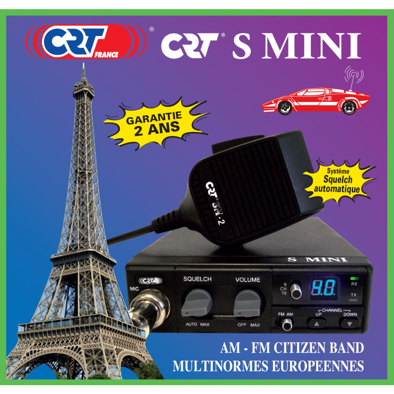 CB RADIO CRT SMINI 12/24V