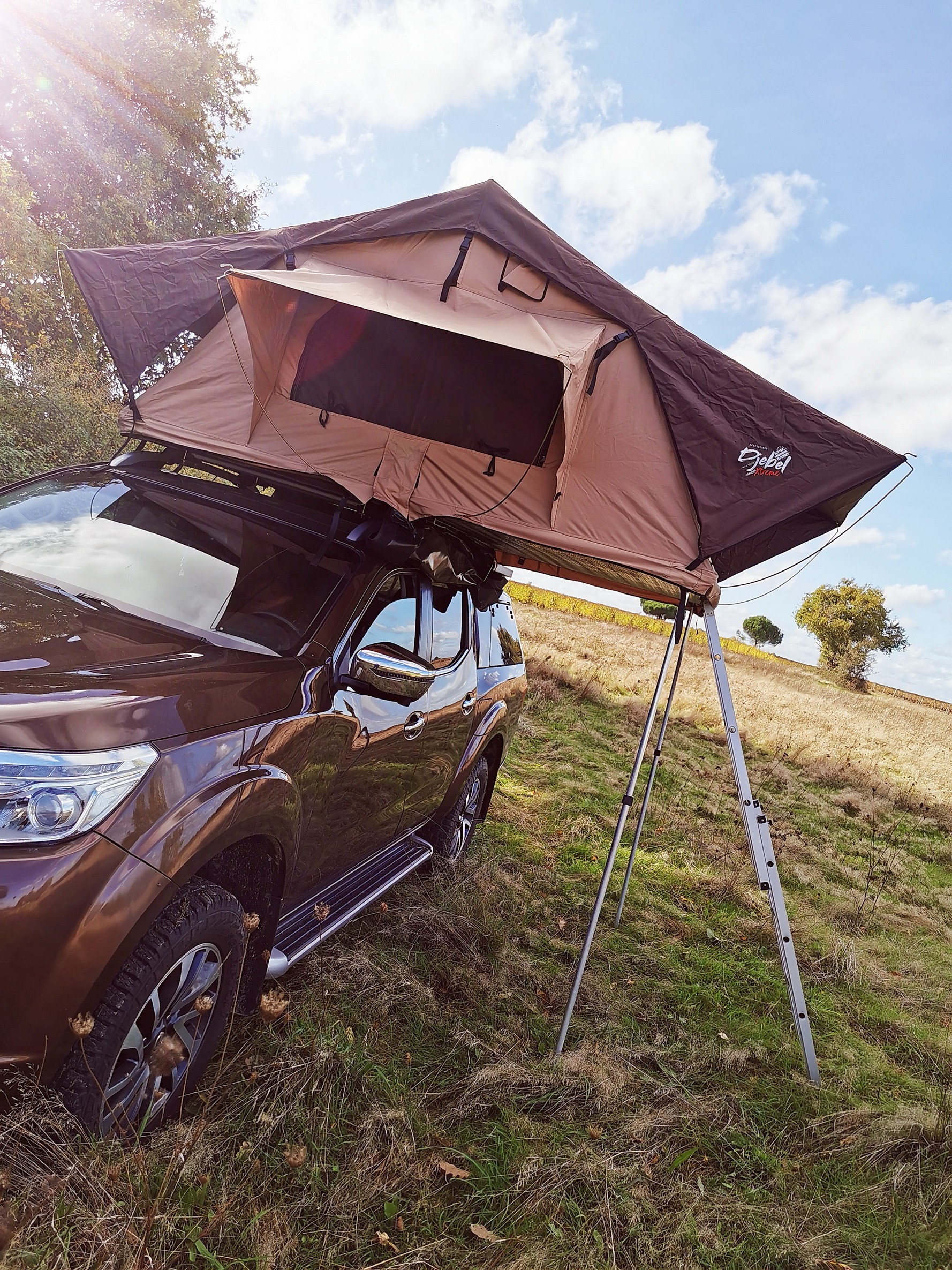 TENTE DE TOIT DJEBELXtreme 180 STANDARD + (AVEC ANNEXE) SAFARI