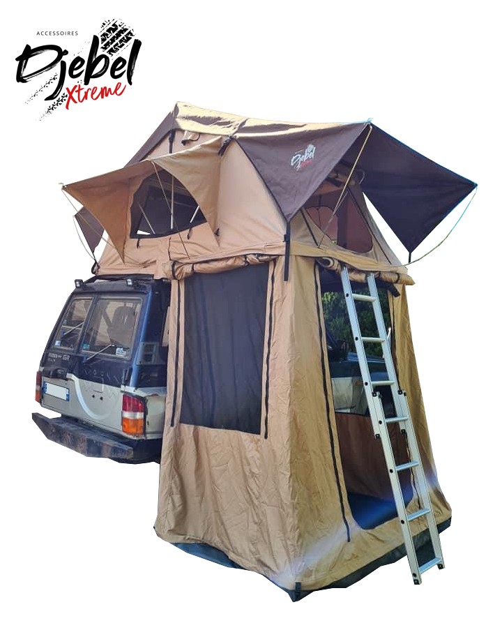 TENTE DE TOIT DJEBELXtreme 180 STANDARD + (AVEC ANNEXE) SAFARI