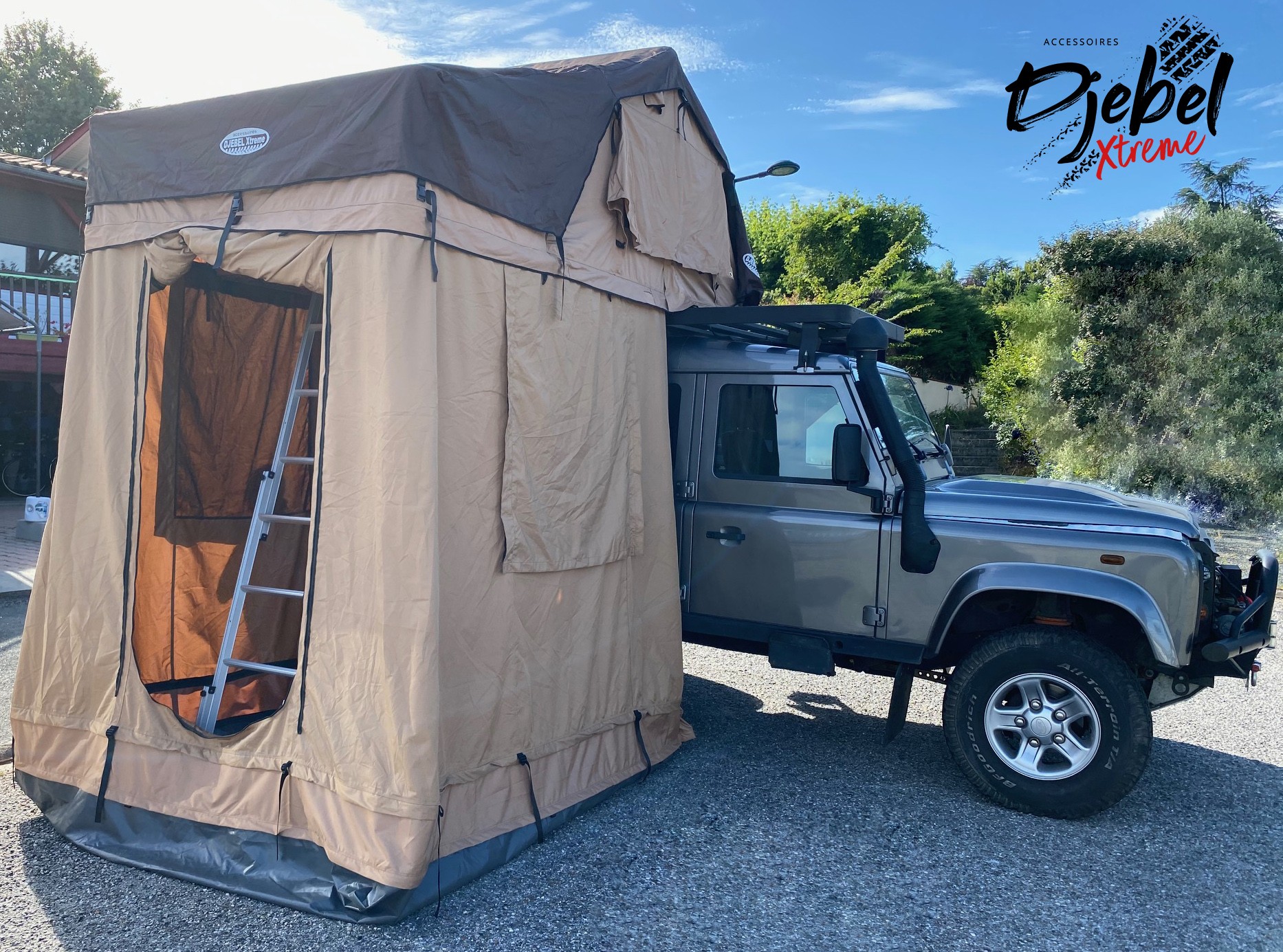 TENTE DE TOIT DJEBELXtreme 180TT plus NEW STYLE BROWN Avec Annexe