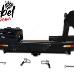 PARE CHOCS ARRIERE EN ACIER AVEC SUPPORTS ROUE ET JERRYCAN