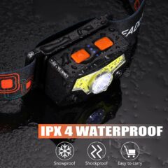 LAMPE FRONTALE LED AVEC CAPTEUR MOUVEMENT