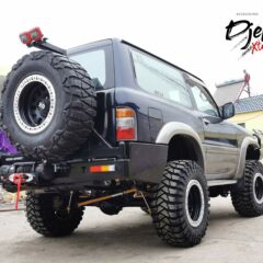 PARE CHOC ARRIÈRE DJEBELXtreme NISSAN PATROL Y61avec 2 supports roues