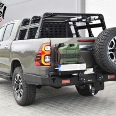 PARE CHOCS ARRIÈRE AVEC SUPPORT JERRYCAN ET ROUE - TOYOTA REVO