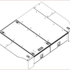 KIT D'AILES DJEBEL POUR DOUBLE TIROIRS NISSAN Y61 3PT (1000)