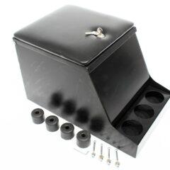 CUBBYBOX ACIER AVEC SERRURE ET EMPLACEMENT RADIO