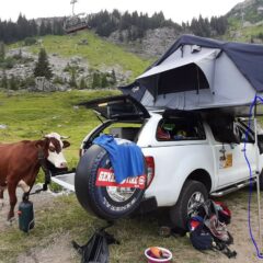 PIED TÉLESCOPIQUE DESSOUS TENTE