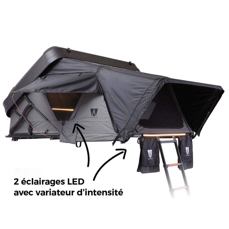 TENTE DE TOIT HYBRIDE MIGHTY OAK 190 LINE-X