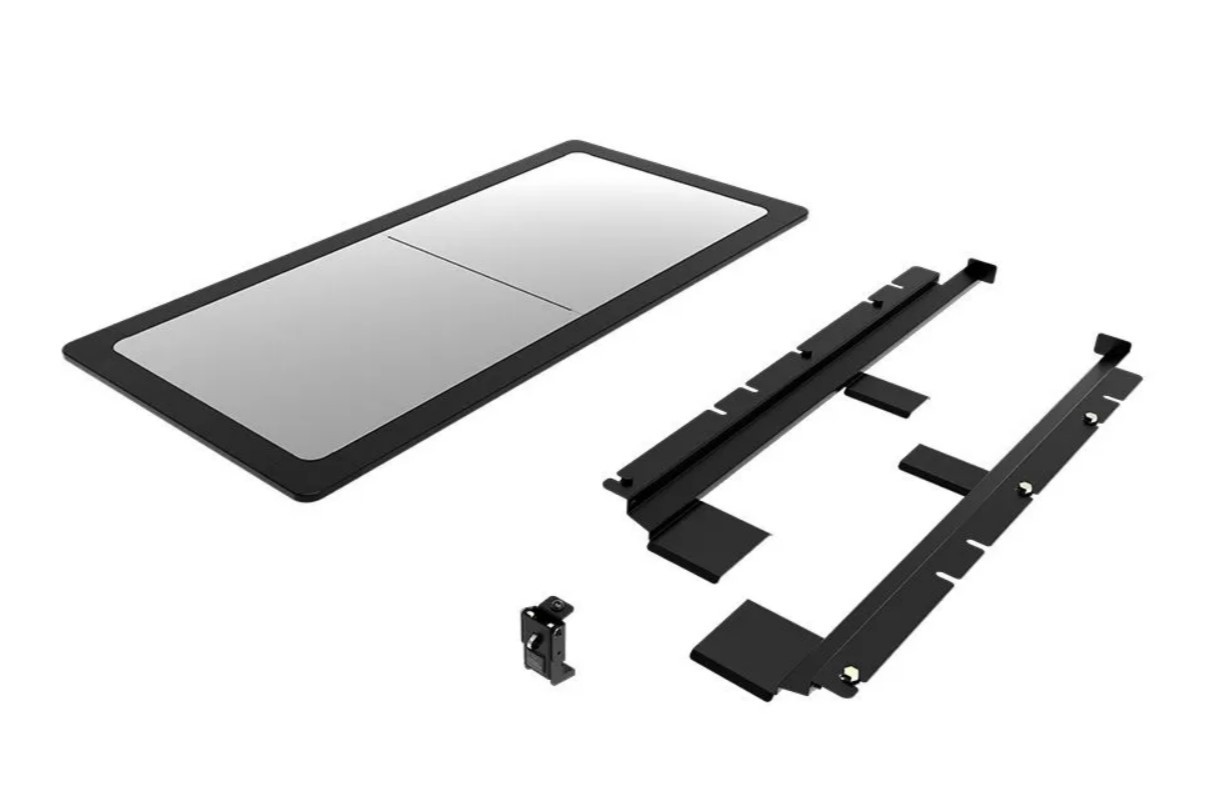 KIT TABLE DE CAMPING PRO EN INOX AVEC SYSTEME DE STOCKAGE SOUS LA GALERIE FRONTRUNNER (550x1130MM)