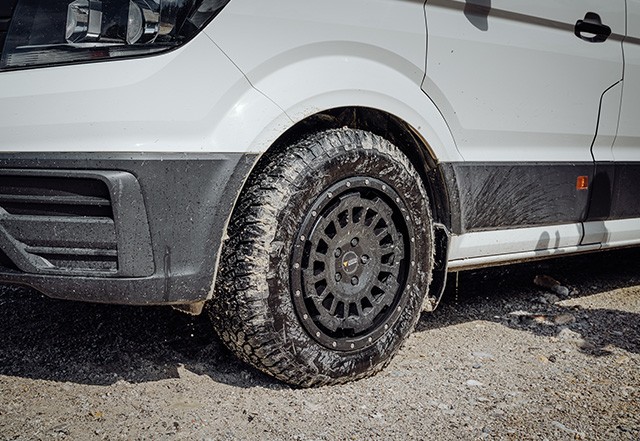 JANTE RENFORCE TWIN-MONOTUBE-PROJEKT-AT-HD 8.5X18 POUCES NOIR MAT