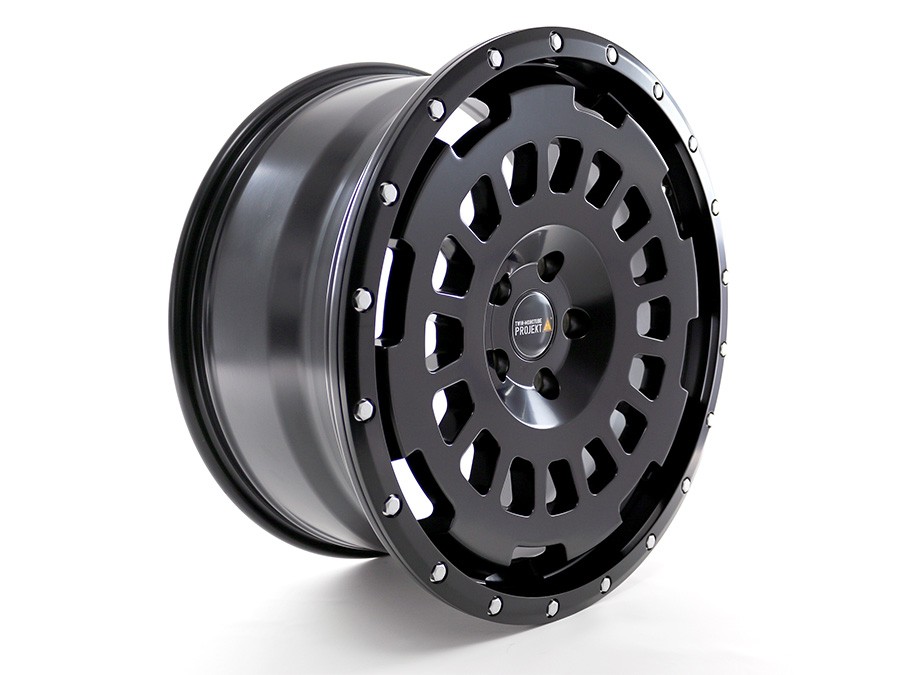 JANTE RENFORCE TWIN-MONOTUBE-PROJEKT-AT-HD 8,5x18 POUCES NOIR MAT