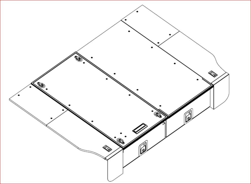 KIT D'AILES DJEBEL POUR DOUBLE TIROIRS pick up 1300 Long
