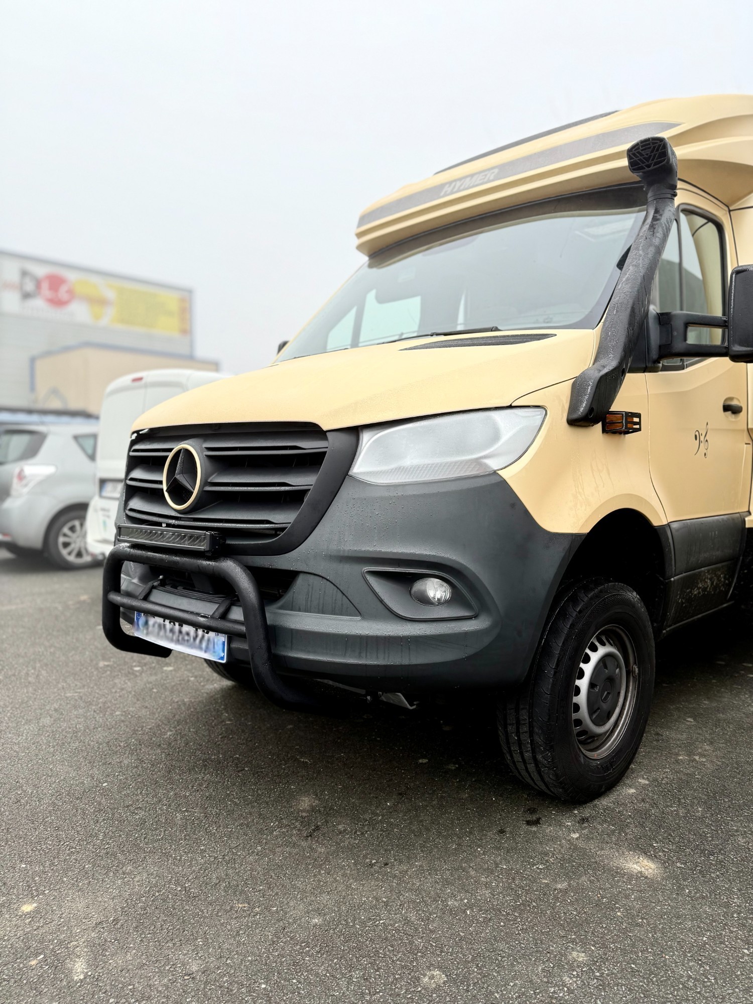 Pare buffle noir 60 mm pour MERCEDES-BENZ Sprinter 907