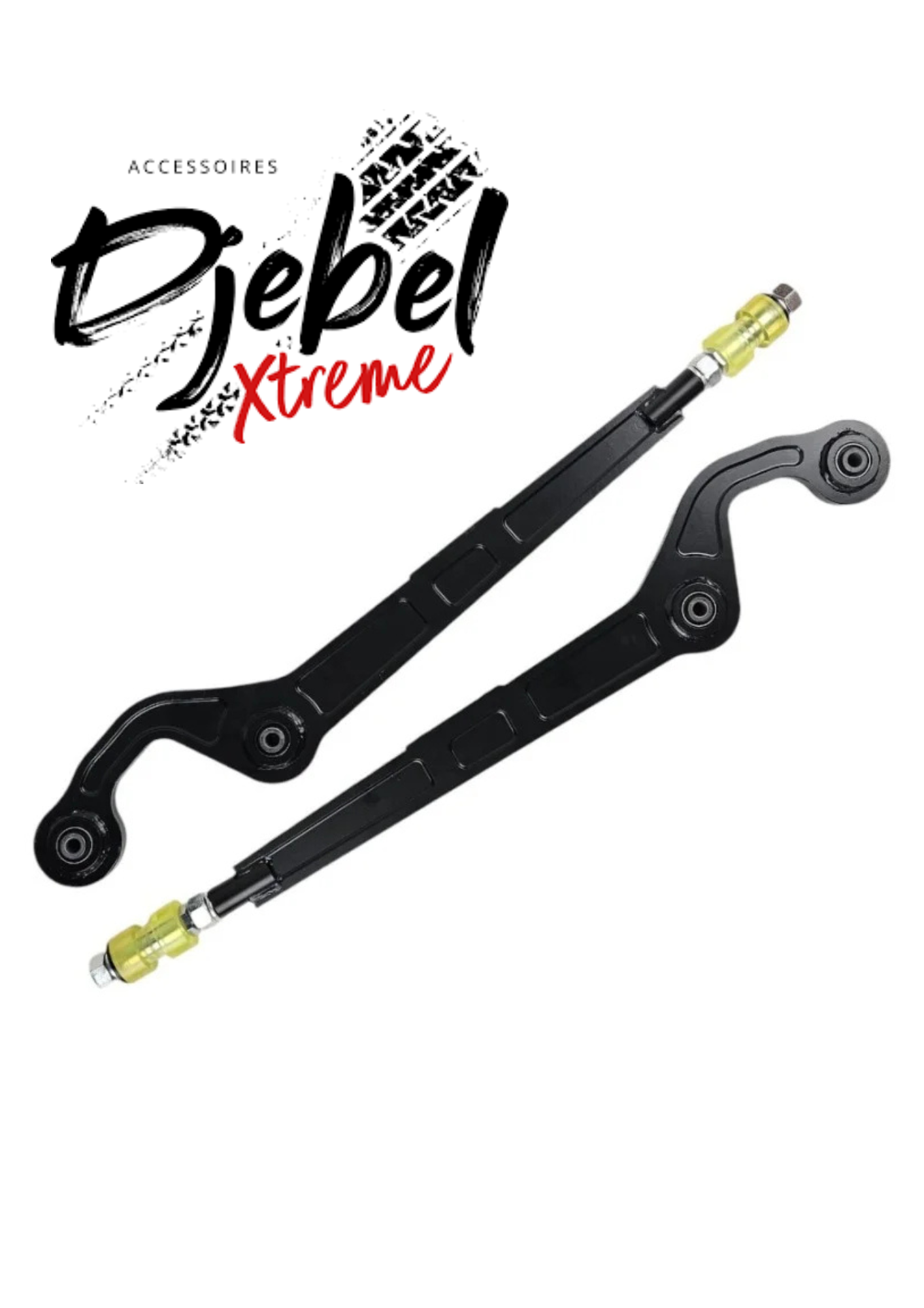 TIRANTS DE PONT AVANT HD PATROL Y60/Y61 LA PAIRE +7.5 à +15 CM