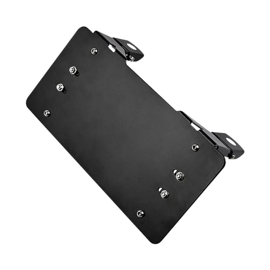 Support de plaque d'immatriculation pour treuil inclinable