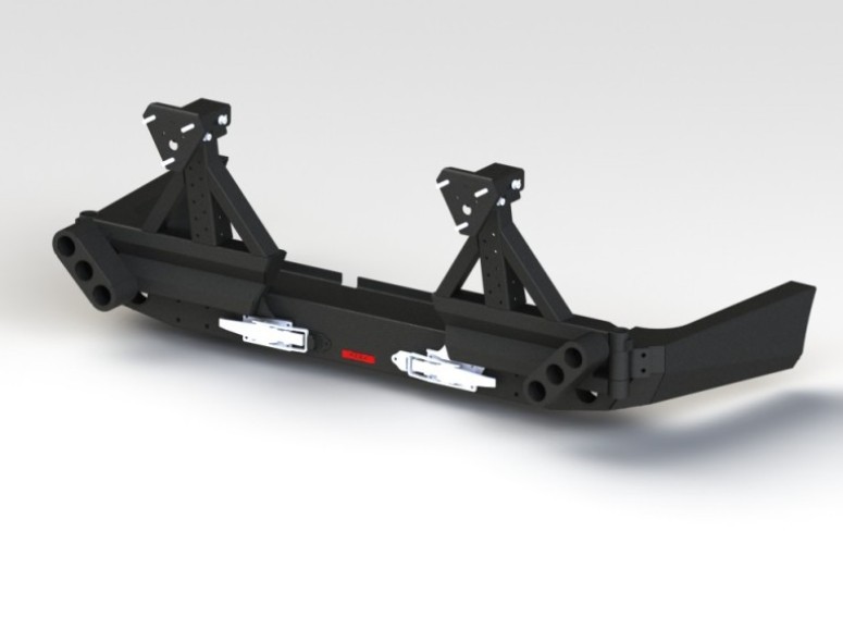 PARE CHOC ARRIERE DOUBLE ROUE DE SECOUR HDJ80