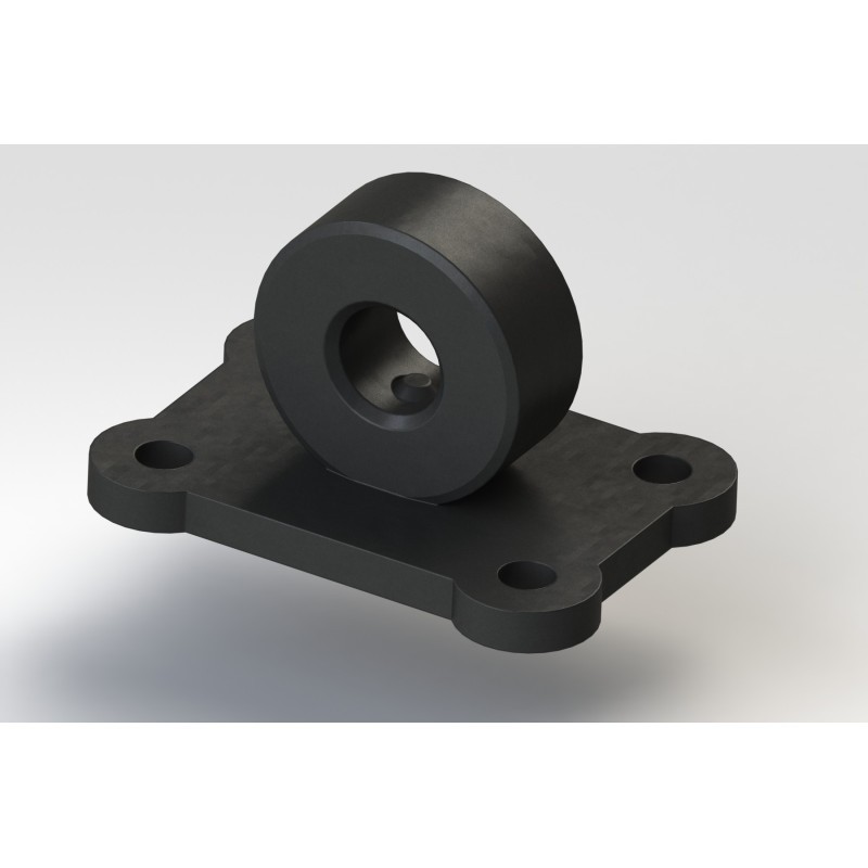 PLATINE SUPPORT DE MANILLE PARE-CHOC avant ou arrière - HORIZONTAL