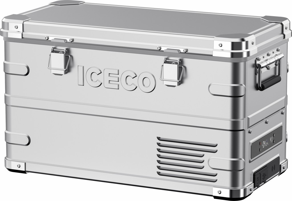 REFRIGERATEUR CONGELATEUR ICECO 35L DOUBLE COMPARTIMENTS COULEUR ARGENT