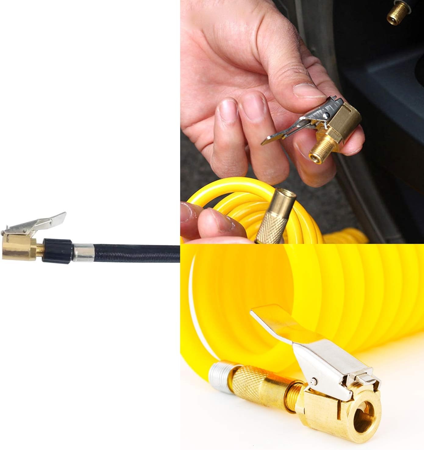 ADAPTATEUR à visser Air Comprimé à Clip 8mm Adaptateur Valve