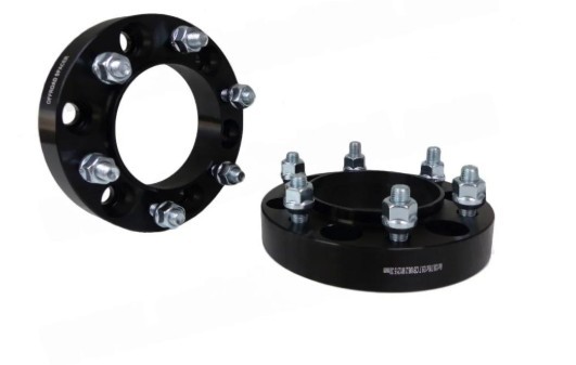 2 ELARGISSEURS DE VOIE AVEC CENTREUR ALU BLACK