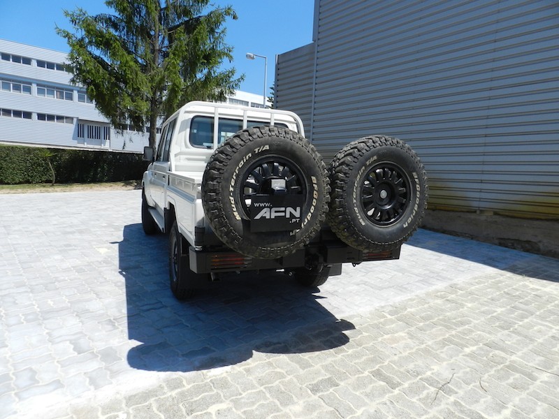 Pare-chocs arrière double porte roues de secours AFN J79 DOUBLE CAB